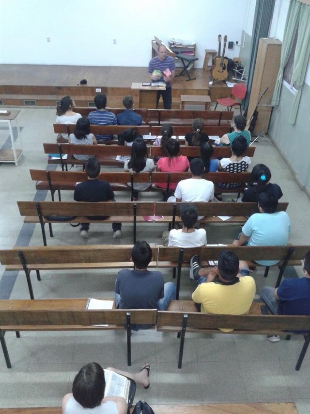 Ben teaching the youth