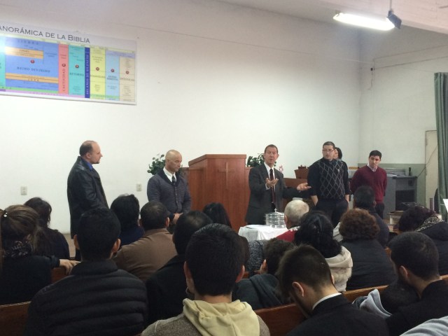 Special service before the Courts left on furlough.